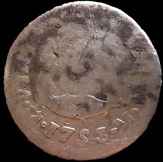 Medio Real Fernando VII 1753 México