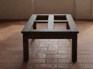 Mesa centro madera marrón