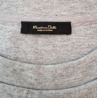 Camiseta gris Massimo Dutti