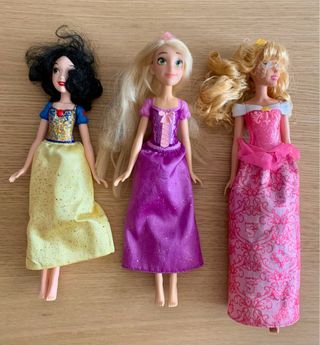 Muñecas Disney - Blancanieves, Rapunzel, Aurora