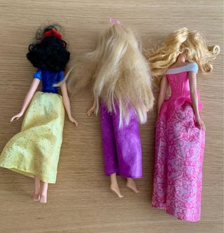 Muñecas Disney - Blancanieves, Rapunzel, Aurora