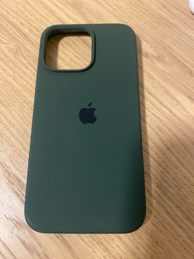 Capa Silicone iPhone 14 Plus/Pro Max - Verde