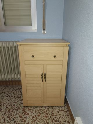Mueble coser madera beige