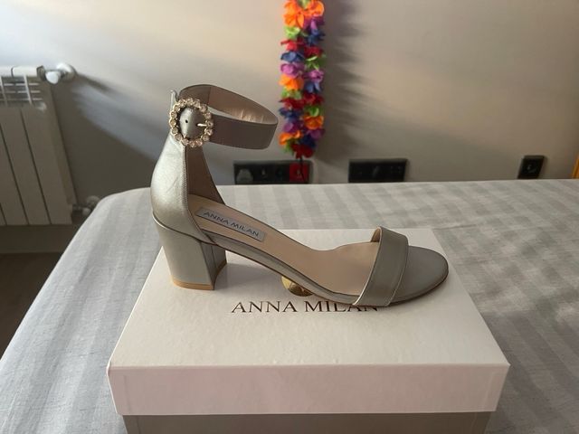Sandalias Ana Millán - Plata - Talla 42 nuevas