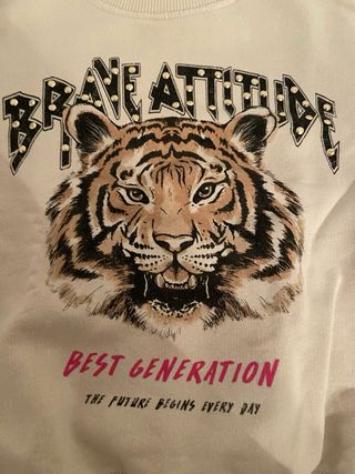 Felpa da bambina Tiger