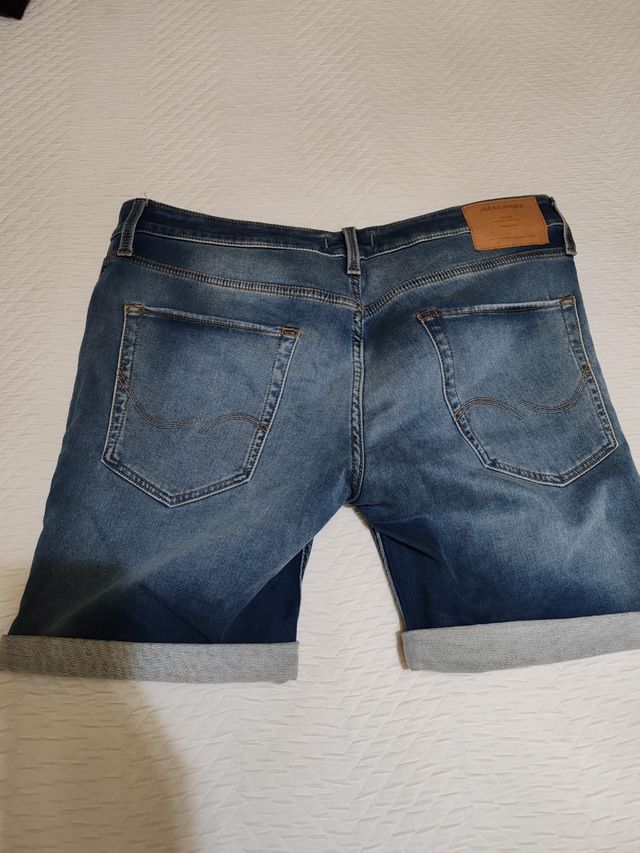 Shorts Jack&Jones rotos azul marino