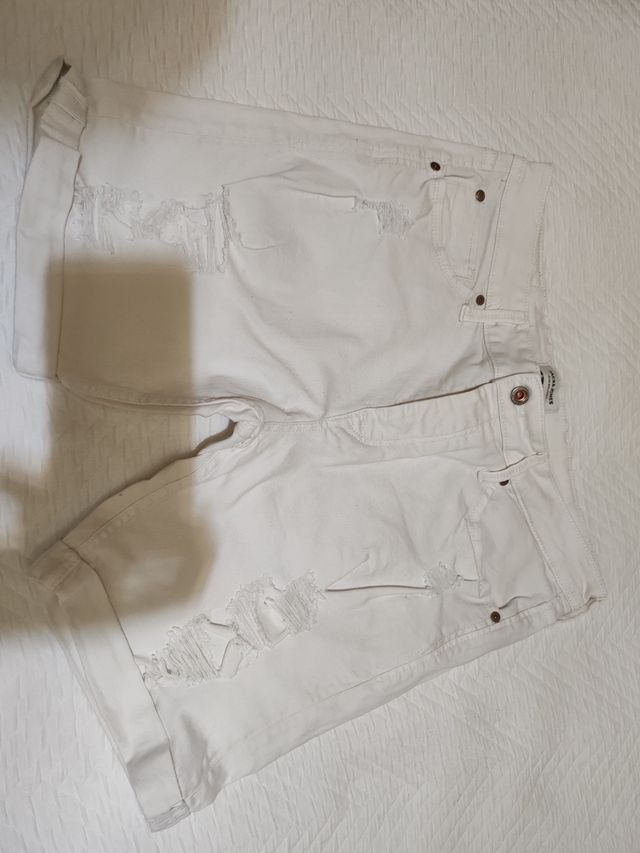 Shorts Jack&Jones blancos rotos