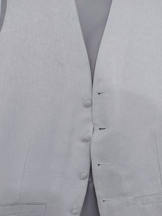 Chaleco Plata Hombre Boda