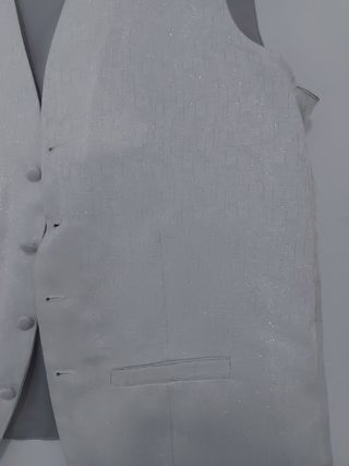 Chaleco Plata Hombre Boda