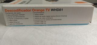Decodificador Orange TV UHD WHD81