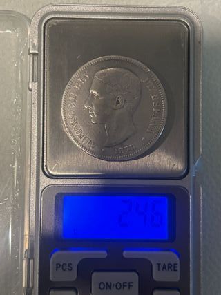 Moneda 5 pesetas Alfonso XIII (1875)