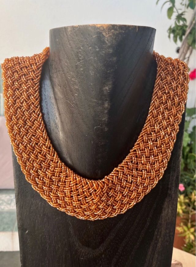 Collana vintage | marrone-oro