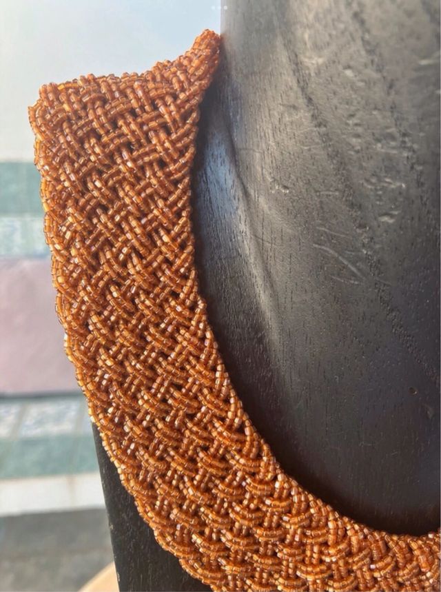 Collana vintage | marrone-oro