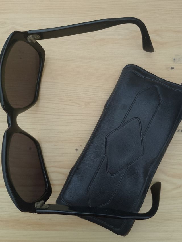 Occhiali Euroglass neri originali vintage anni 70