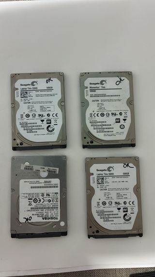 Discos Duros 2.5 500GB – 10€/unidad o 4 por 3