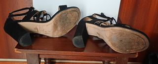 Sandalias tacón Pedro Miralles piel negras 37
