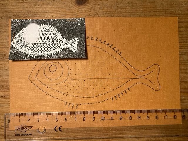 Patrón bolillo tapete