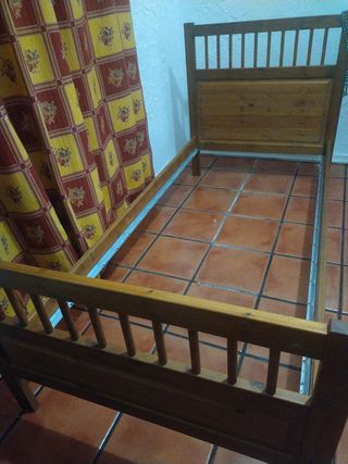 Cama 90cm madera maciza