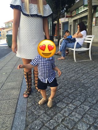 Vestido Zara - topos blanco y negro