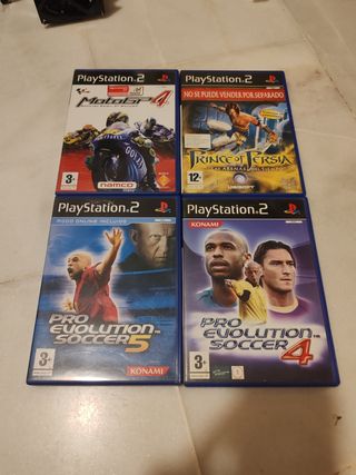 Pack PS2: MotoGP4, PES 4, PES 5, Prince of Persia