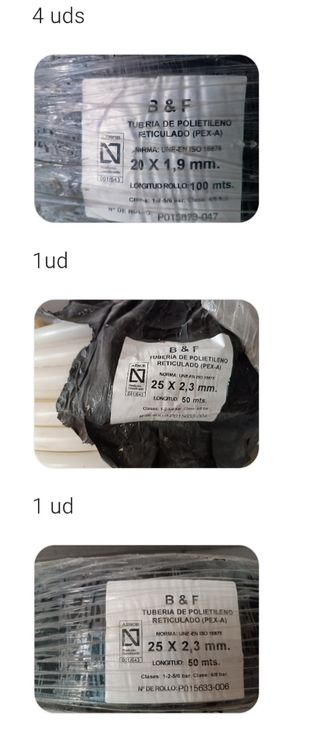 Fontanería
Piezas PPR,PVC, tubería PEX 