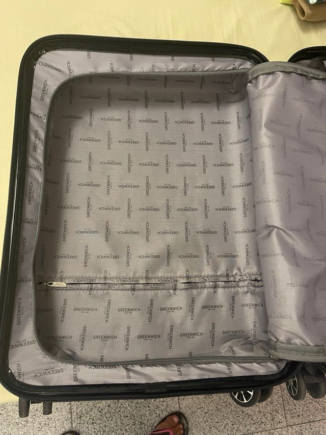 Maleta cabina Greenwich plata 52x35x20