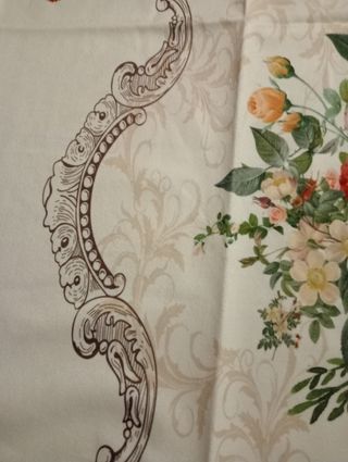 Tovaglia fiori vintage rosa 80x80cm