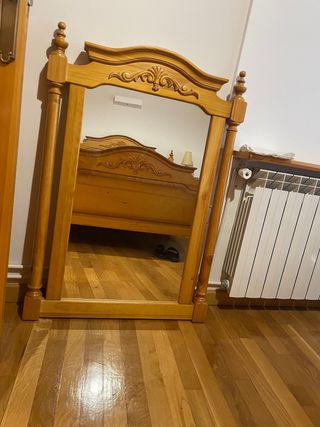 Espejo madera grande - Retro