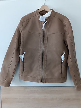 Chaqueta biker Jack & Jones marrón