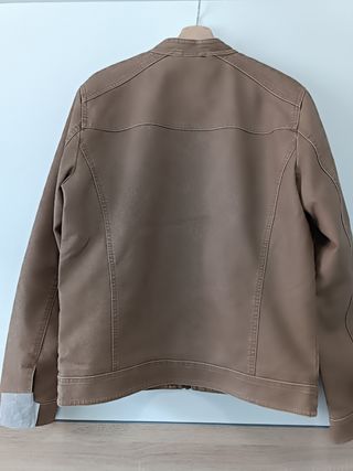 Chaqueta biker Jack & Jones marrón