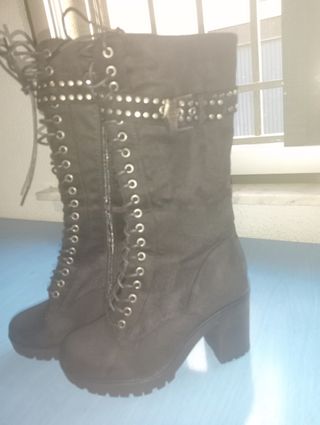 Botas negras altas talla 36
