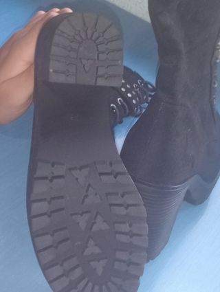 Botas negras altas talla 36