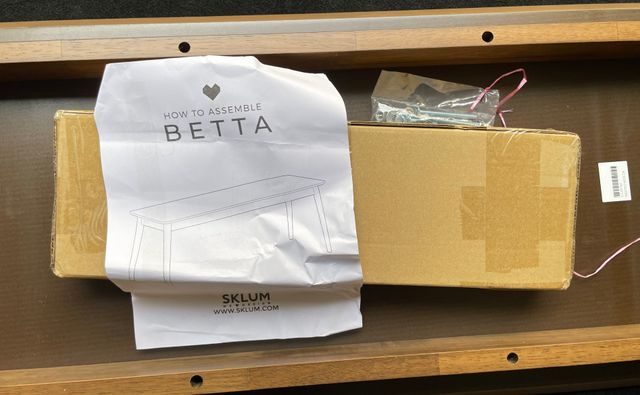 Panca Sklum Betta Marrone in Legno