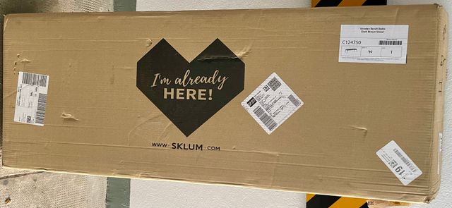 Panca Sklum Betta Marrone in Legno