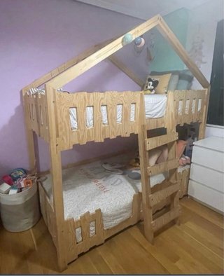 Litera infantil casita madera MON LIT CABANE