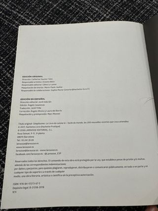 Simplísimo. El libro de cocina + fácil del mund...