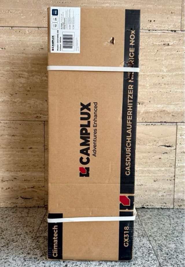 Riscaldatore a gas per uso domestico a basso contenuto di NOx CAMPLUX 12L