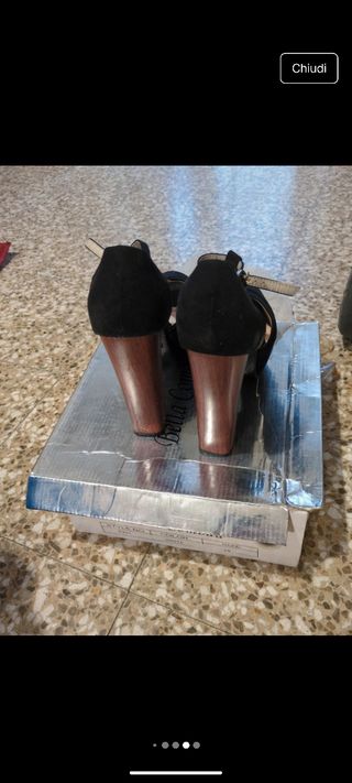 Sandali Diamantique neri tacco alto 39