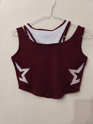 Top Beerbroclub granate - nuevo. Sin estrenar