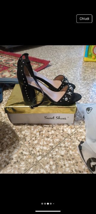 Sandali Sweet Shoes neri n.38