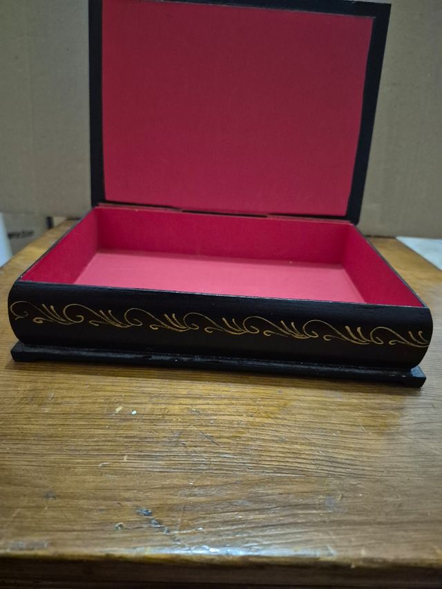 Scatola legno vintage - portagioie