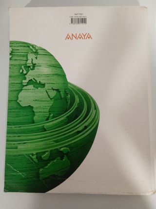 Libro Geografia Batxillerat 2. Anaya