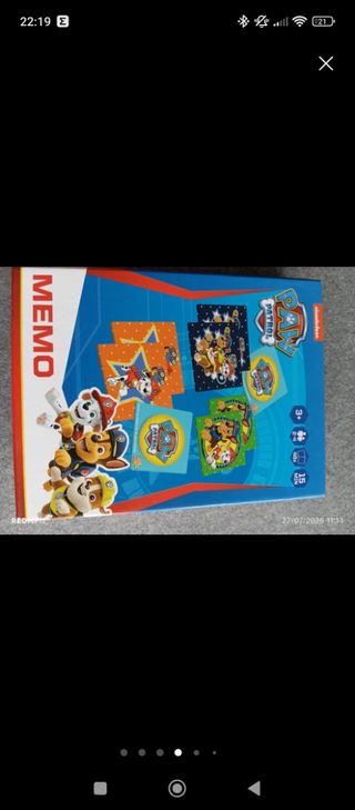Memo Paw Patrol: juego de memoria