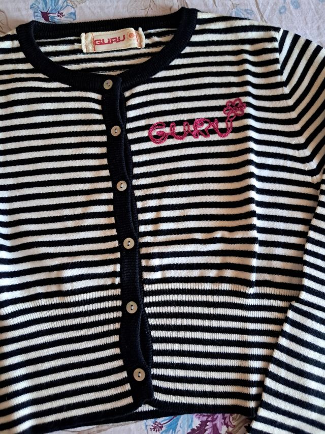 Maglione Guru a righe bianco e nero