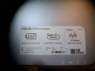 Portátil Asus i7 seminuevo
