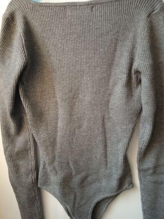 Jersey Bershka gris - Talla S