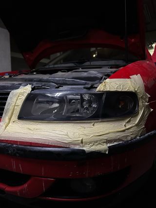 Pulido de faros con polimero luiquido Madrid Sur