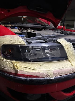 Pulido de faros con polimero luiquido Madrid Sur