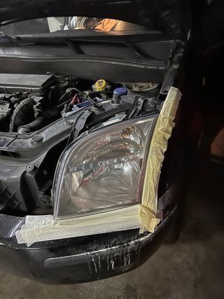 Pulido de faros con polimero luiquido Madrid Sur