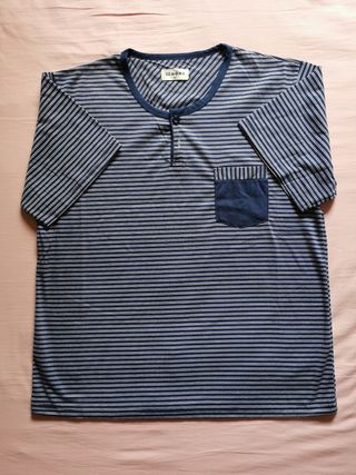 Camiseta de pijama a rayas marineras talla XL